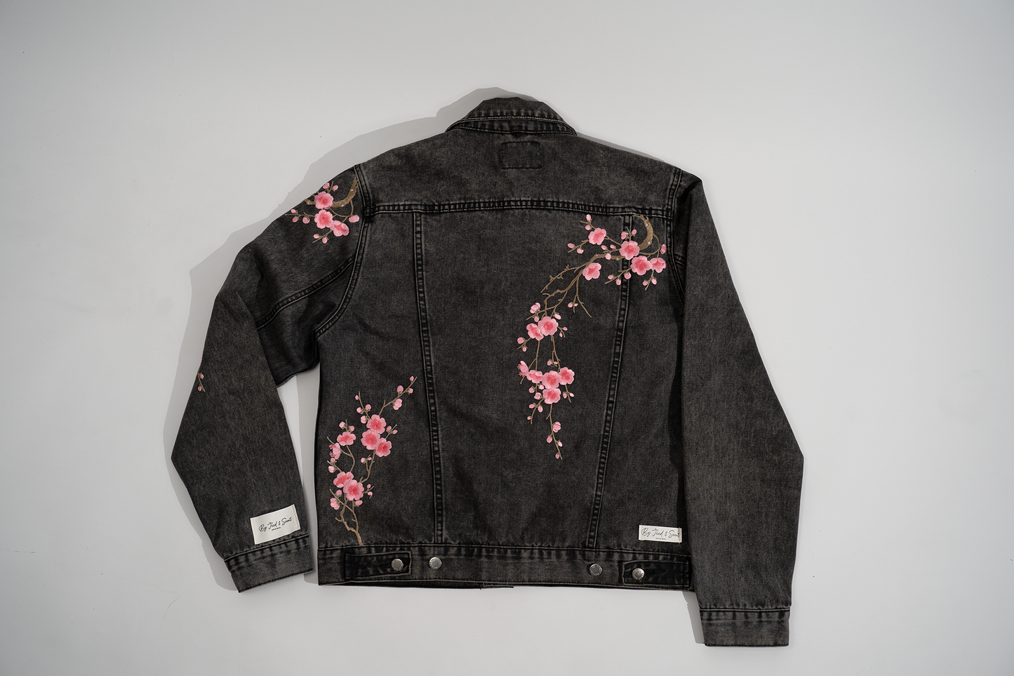Blossom Revival – Upcycled Denim Jacket 🌸